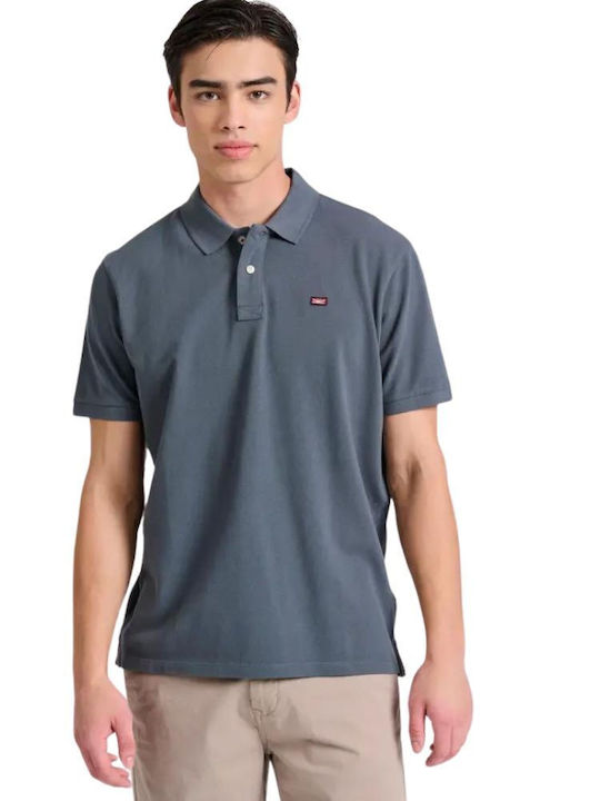 Polo Bluza Tricou Cu Mânecă Scurtă Albastru Coral
