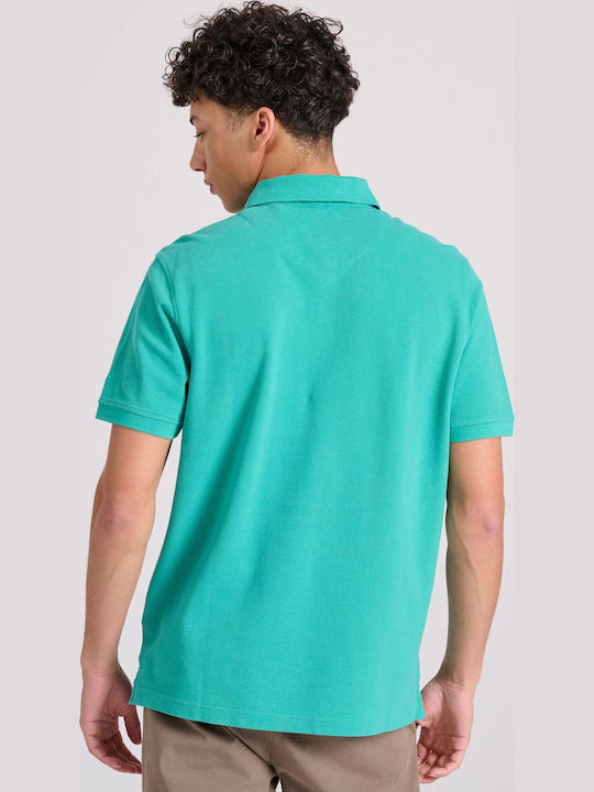 Funky Buddha Polo Μπλούζα Aqua Green Funky Buddha Polo Μπλούζα Aqua Green