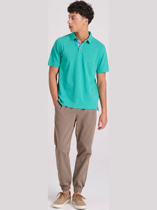 Polo Short Sleeve Blouse Aqua Green