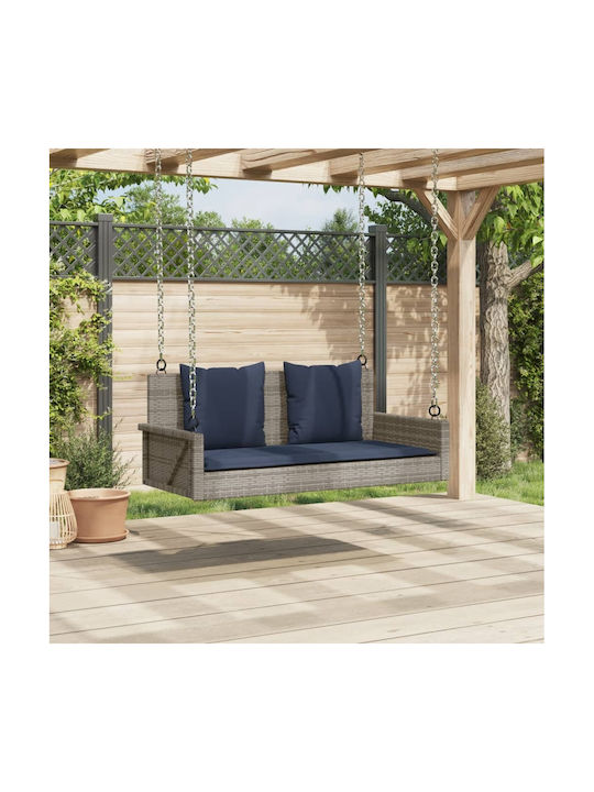 Rattan Swing Gray L119xW56xH48cm