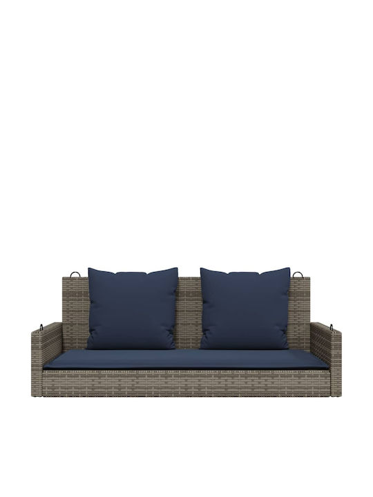 Rattan Swing Gray L119xW56xH48cm