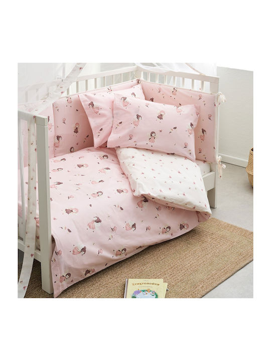 Vesta Home Fairy Baby Quilt Cotton Pink 120x160cm