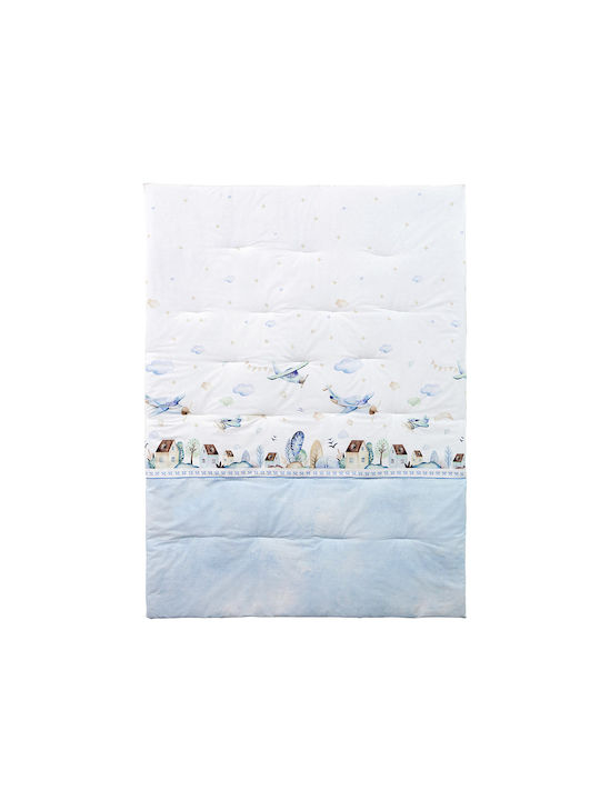 Nima Cotton Baby Quilt Boy's World 100x140cm Blue