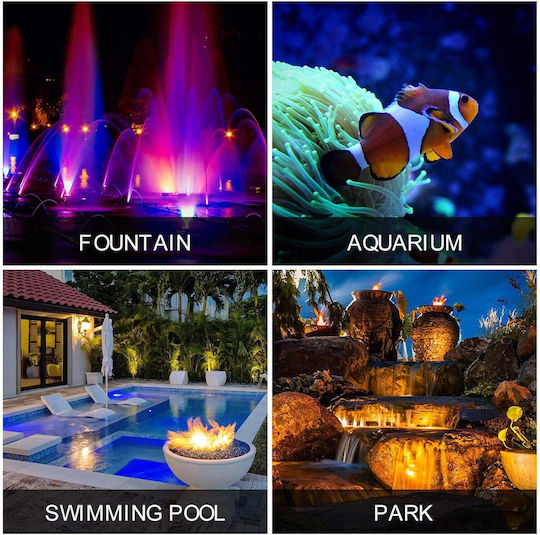 Proiector Pentru Piscină Cu Control La Distanță Și Lumină Colorată (RGB) X0012OYKP7