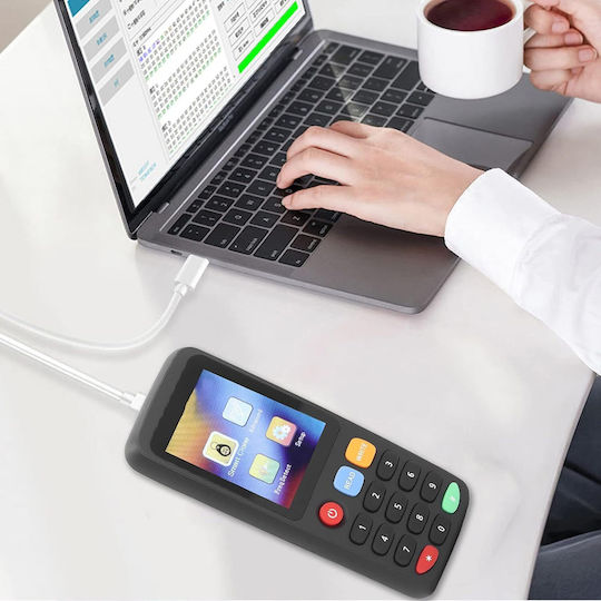 Set Cititor Copiator Rfid Nfc 1 X Adaptor Otg 5 X Carduri 5 X Chei Programabile Uid 7 Frecvențe Programabile 13.56 Mhz 125 Khz 175 Khz 250 Khz 300 Khz 375 Khz 500 Khz Ecran Lcd Negru