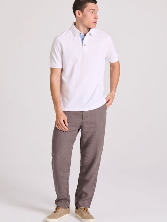 Polo Herrenbluse Kurzarm Weiße FBM009-010-11