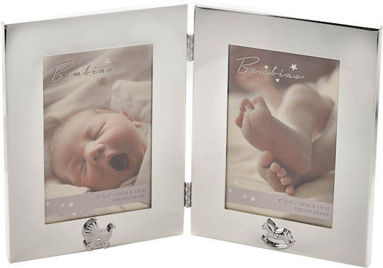 Bambino Mio Kids Multiframe Silver Plated White 20x30cm