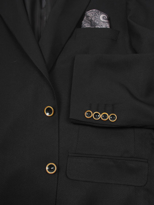 Men's Summer Suit Jacket Black