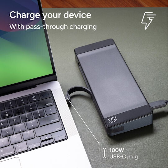 Zagg USB-A / USB-C Docking Station με HDMI 4K PD Ethernet Γκρι