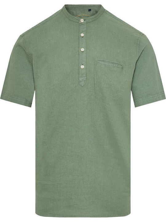 Short Sleeve Khaki Blouse