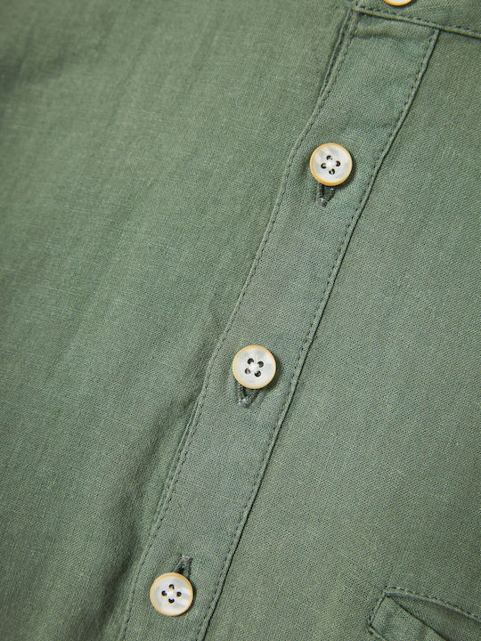 Short Sleeve Khaki Blouse