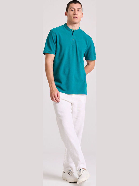Short Sleeve Teal Mel Blouse