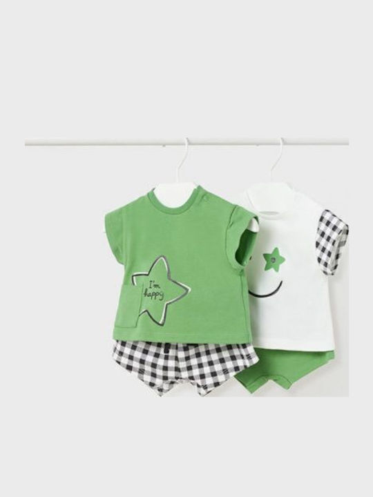 Set pentru copii cu șorturi Vară 4buc Verde
