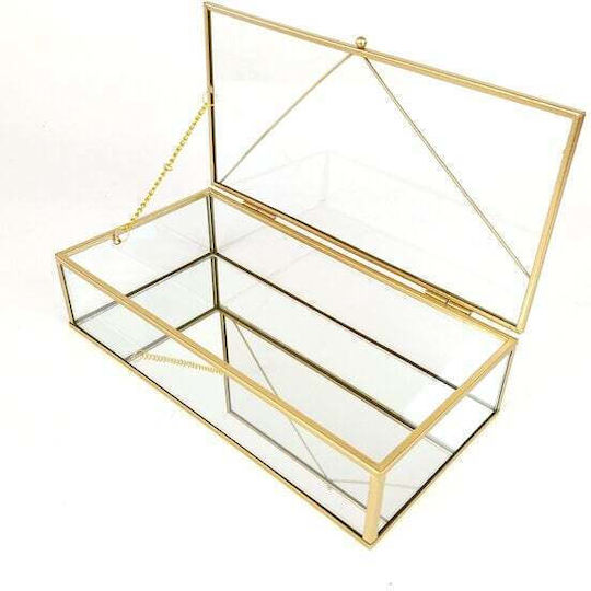 Faitakis Pack Διακοσμητικό Κουτί Γυάλινο 25x12.5x6cm