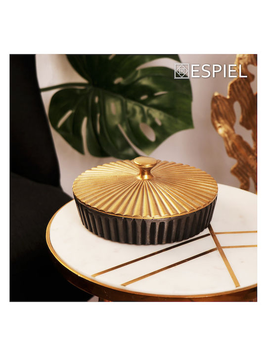 Espiel Cutie Decorativă Metalic 20x20x8.5cm