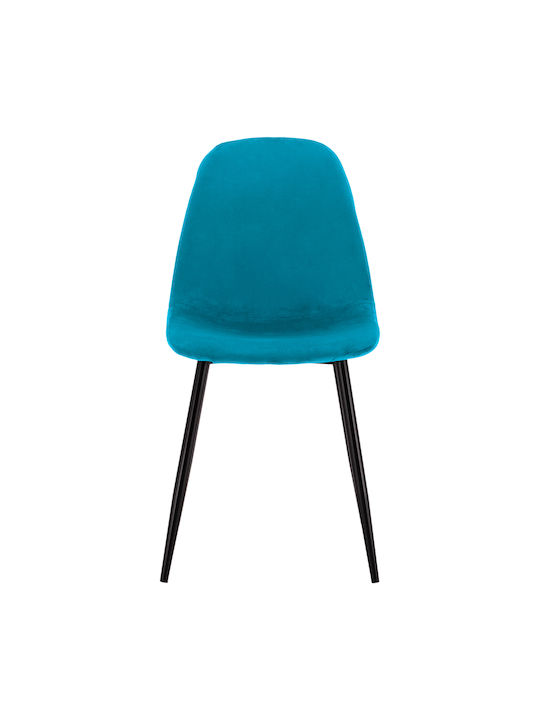 Leonardo Dining Room Velvet Chair Turquoise 45x53x85cm 4pcs