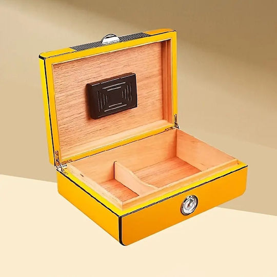 Panora Holz Befeuchter für Zigarren 50 mit Hygrometer