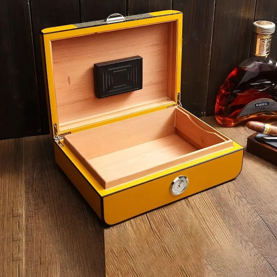 Panora Holz Befeuchter für Zigarren 50 mit Hygrometer