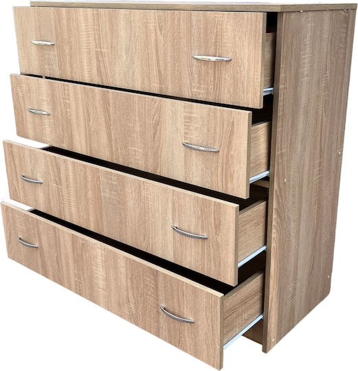 Συρταριέρα Κρεβατοκάμαρας ''derin Plus'' mit 4 Schubladen Sonoma 100x45x100cm