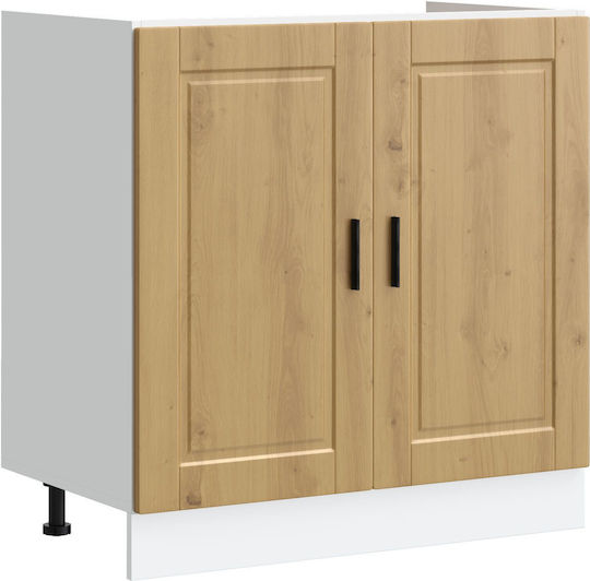Dulap pentru Chiuvetă Καλλιτεχνικό Δρυ 80x46x84.5buc