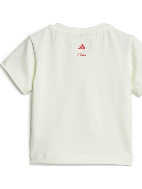 Kids' Set with Shorts Summer 2pcs White x Disney