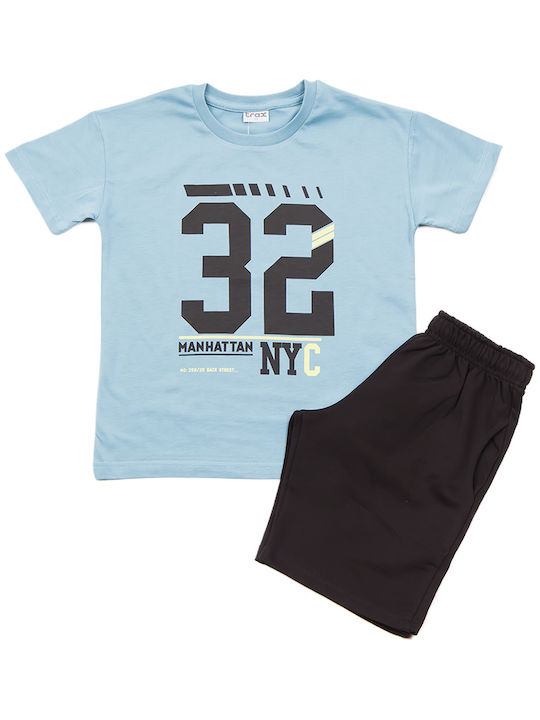 Kids' Set with Shorts Summer 2pcs Anthracite Grey