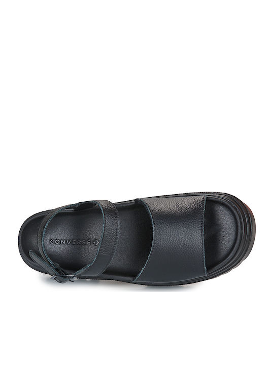 Flache Sandalen für Damen in Schwarz Farbe