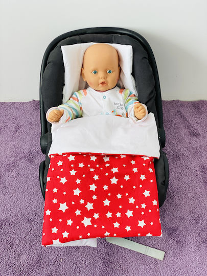 Stroller Bedding Set Stroller Red Blanket, Lightweight Bag, And Pillow