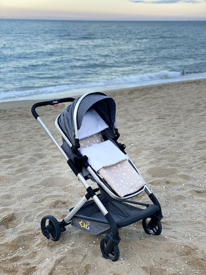 Stroller Bedding Set Stroller Beige Blanket, Lightweight Bag, And Pillow