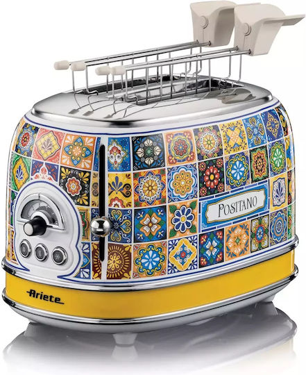 Ariete Positano Φρυγανιέρα 2 Θέσεων 810W Πολύχρωμη