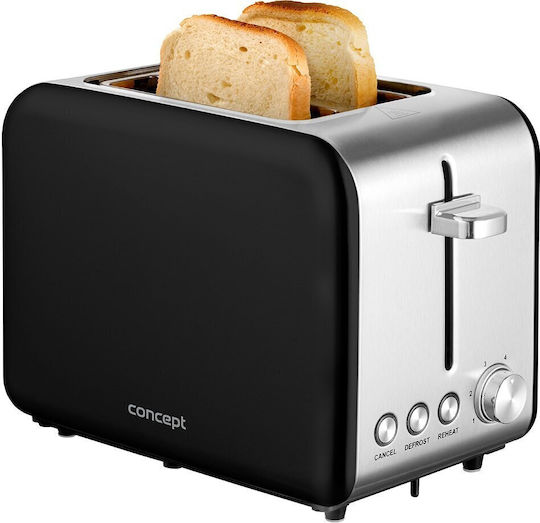 Concept Prăjitor de pâine 2 sloturi 950W Inox