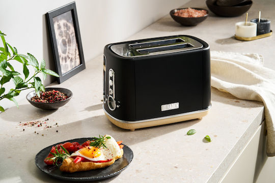 Haden Toaster 2 Slots 815W Black