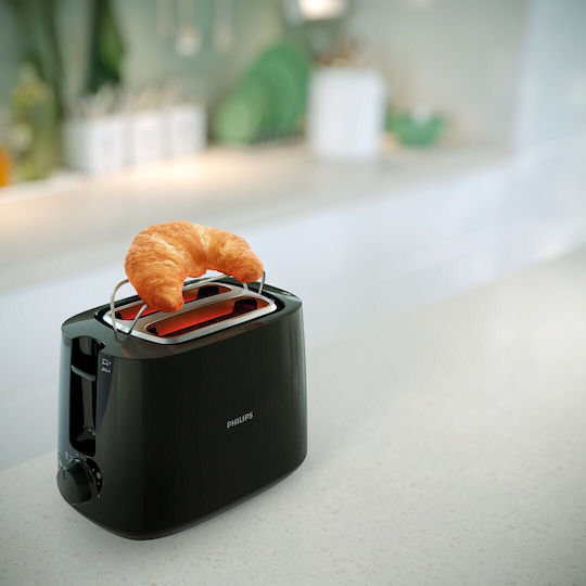 Philips Toaster 2 Slots 650W Black