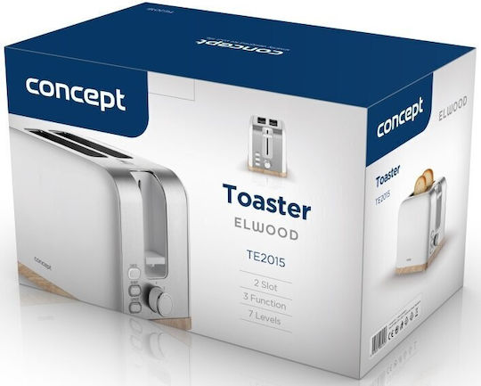 Concept Toaster 2 Schlitze 930W Weiß