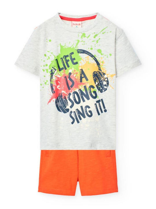 Kids' Set with Shorts Summer 2pcs Gray