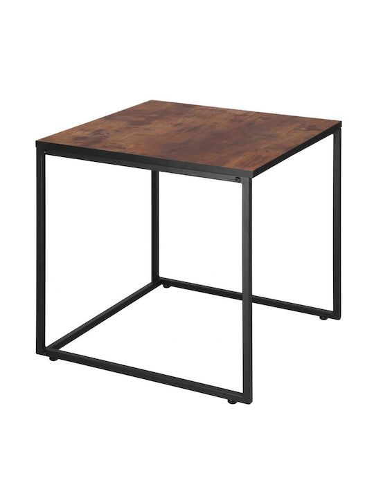 Platz Satztisch-Set Metall Braun 2Stück B49xT49cm