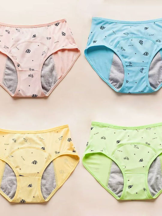Βαμβακερά Femei Slip MultiPack Multicolored