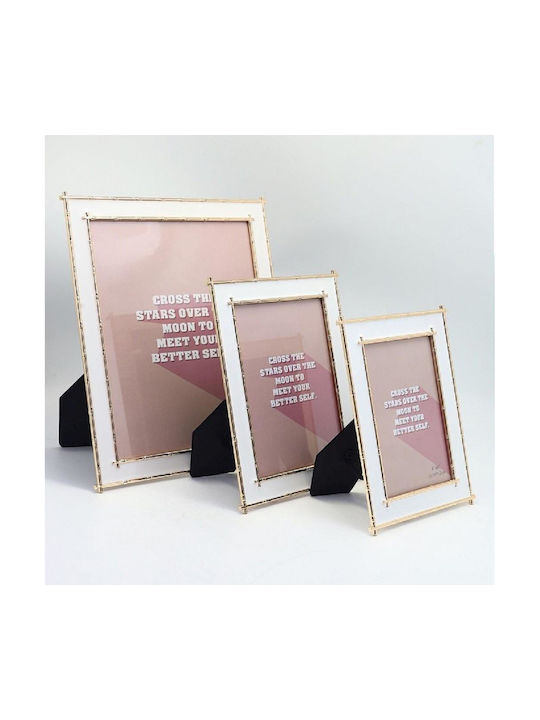 Espiel Metallic Photo Frame With Gold Frame 2 Pieces
