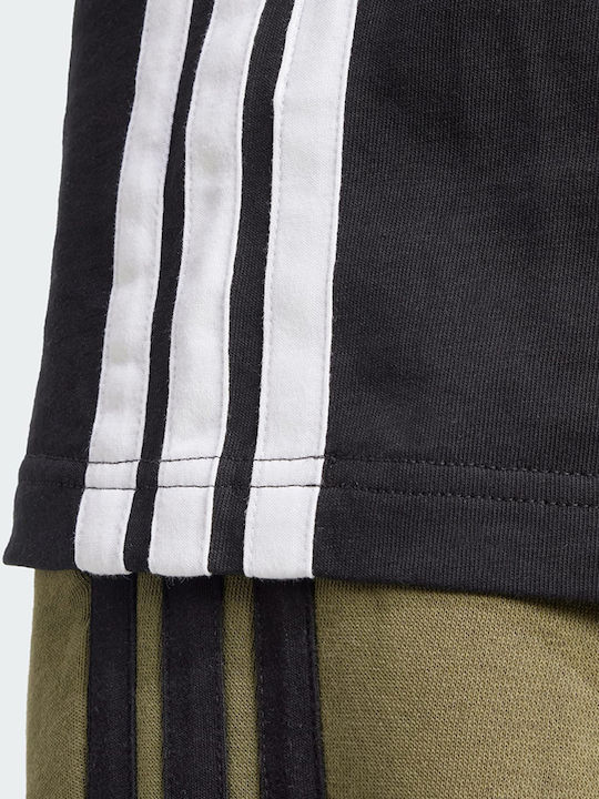 Essentials 3-Streifen Sportliches T-Shirt Schwarz