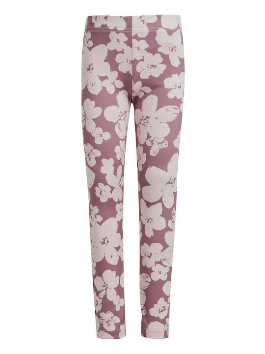 Set pentru copii cu colanți Iarnă 2buc Pink Essentials Allover Print