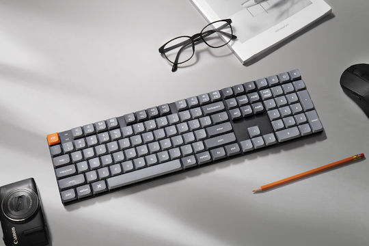 Keychron K5 Max Wireless Gaming Mechanical Keyboard with Gateron Low Profile Red switches and RGB lighting (English US)