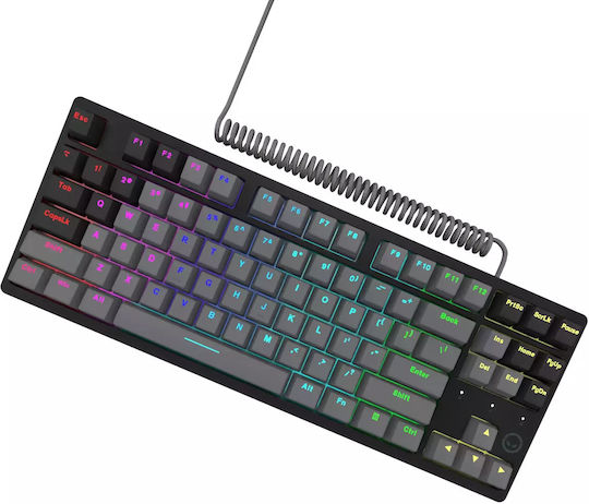 Lorgar AZAR 514 Gaming Tastatură Mecanică Tenkeyless cu Personalizat comutatoare și iluminare RGB (Engleză UK)