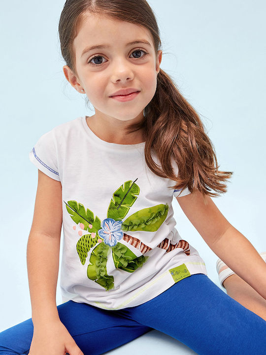 Kids' Set with Leggings Summer 3pcs White