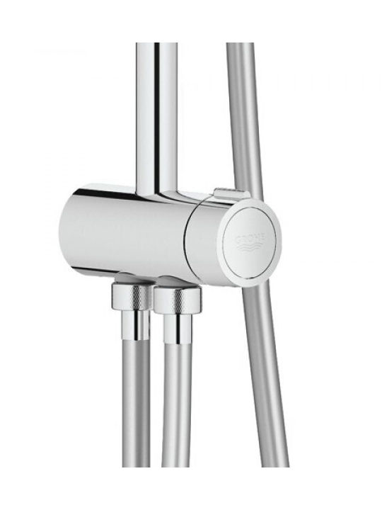 Grohe Tempesta Ρυθμιζόμενη Στήλη Ντουζ με Μπαταρία Ασημί