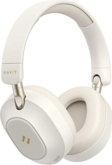 Havit Wireless / Wired Over Ear Headphones and Quick Charge Beige