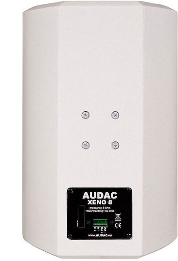 Audac XENO8 Επιτοίχιο Ηχείο (Τεμάχιο) 25x26.2x38εκ. Λευκό