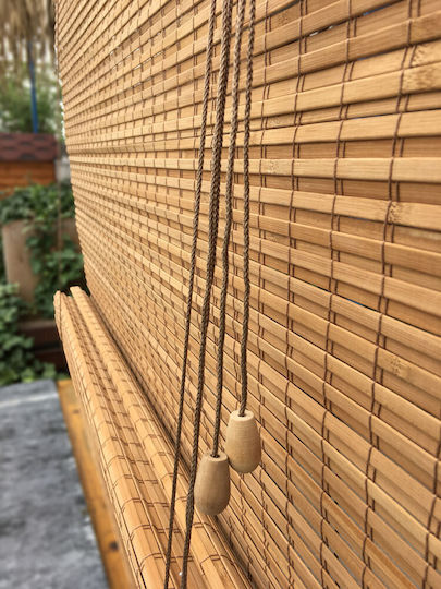 Woodware Στόρι Σκίασης Μπαμπού σε Καφέ Χρώμα Π200xΥ220εκ.