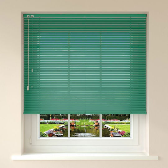 Jalousie Shade Blind Aluminum in Green Color L40xH60cm