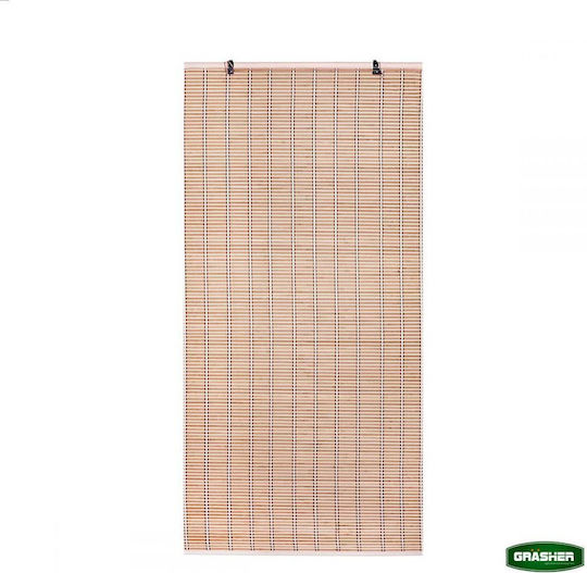 Grasher Bamboo Shading Blind In Brown Colour W80xH180cm