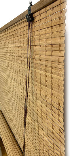 Woodware Στόρι Σκίασης Μπαμπού σε Μπεζ Χρώμα Π80xΥ180εκ.